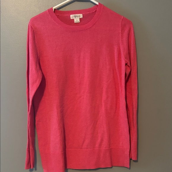 Style & Co. Sweaters - Style & Co. Bold Pink Knit Top